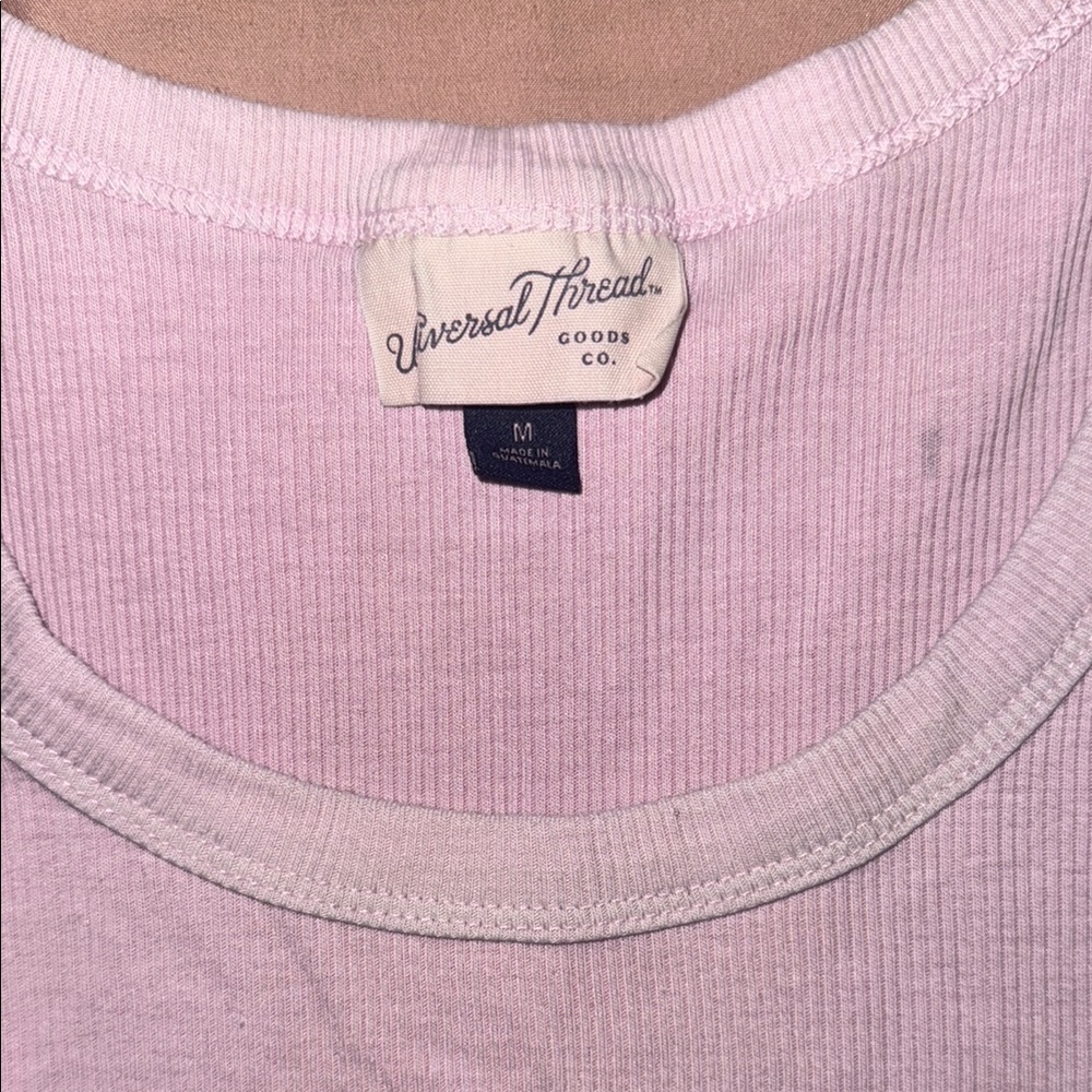 Universal Thread| Pink Ribbed Crop Tank - Picture 5 of 9